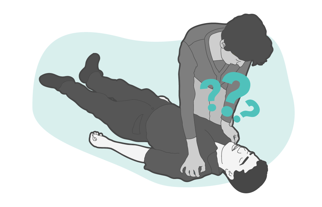 Check for a response before giving naloxone